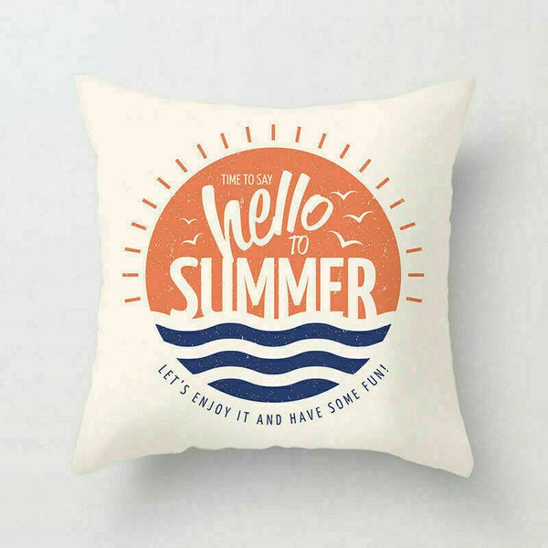 18" Retro Sea Animal Pillow Case Cover Throw Cushion Decor Polyester Sofa Home