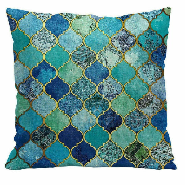 Decor Cushion Office Cover Case Sofa Geometry 18" Home Color