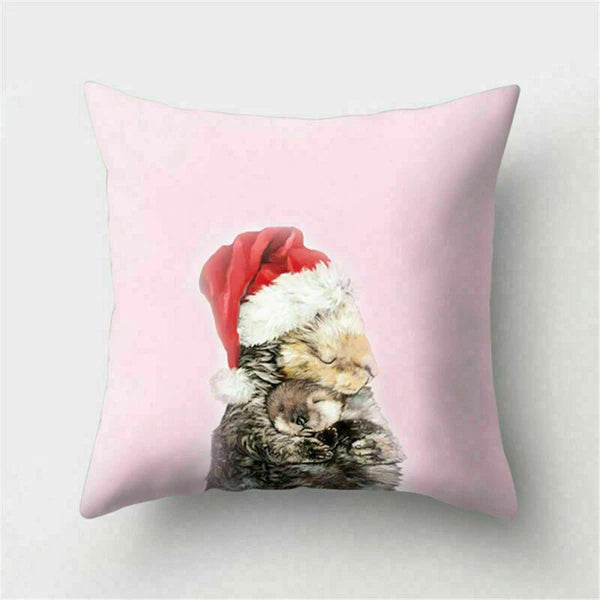 Decor Cushion Pink Throw Cover Case Cute Sofa Cover Animal Home Pillow