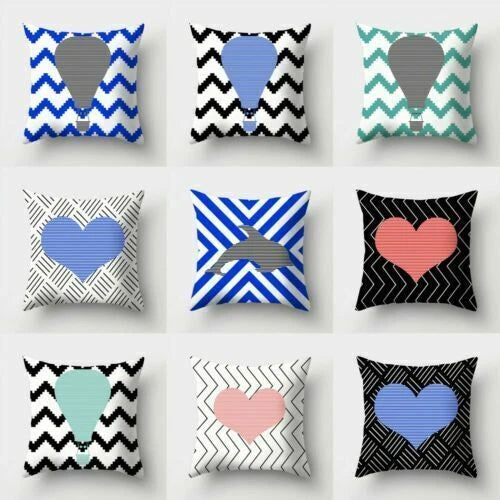 18inch Polyester Strange Fashion Pillow Case Cover Home Waist Sofa Cushion Decor