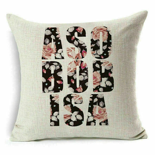 Cover Home Future Decor Waist Pillow Letter Case Cushion Sofa