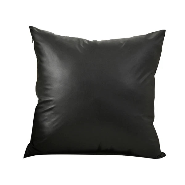 2025 Faux PU Leather Cushion Cover Throw Pillow Case Sofa Bed Home Decor