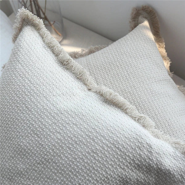24x24in Linen Fabric Throw Pillow Cover Sofa Bed Cushion Covers Case Decorative