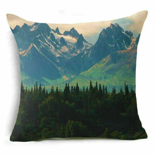 18'' Forest Plant pillow case sofa waist Home cover cushion Decor