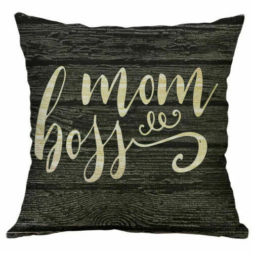 Love Letter Cover Pillow Case Print Home Cushion Cotton 18" Decor Sofa
