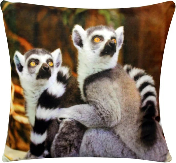 Cushion Cover Animal Print for Home Sofa Chair Bed Couch, Decorative Pillowcases