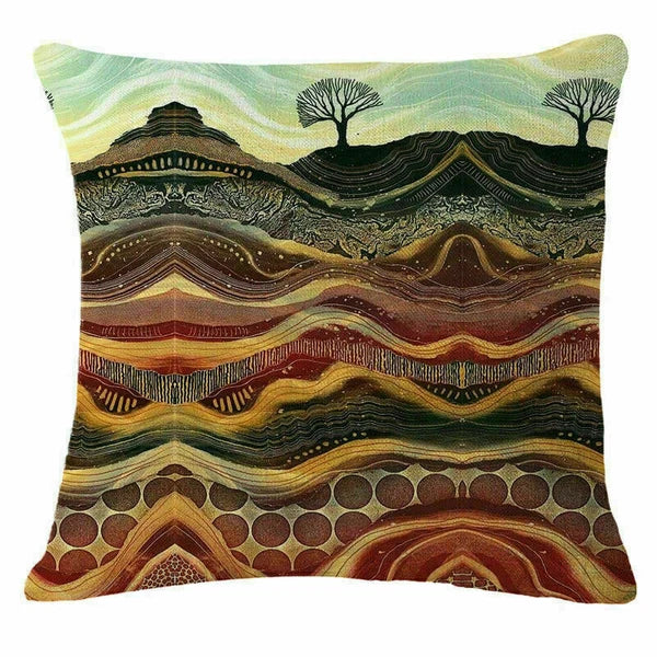 Decor Cushion Home Village Cover Sofa 18" Fashion Case Throw