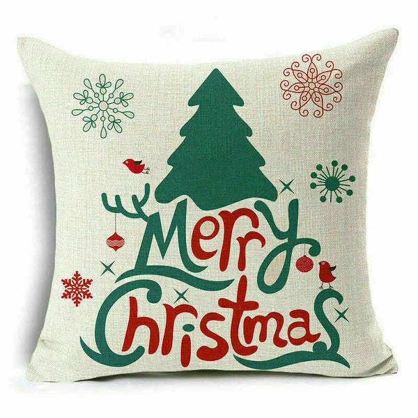Decor Cushion 18" Pillow Cover Sofa Christmas Throw Style Home