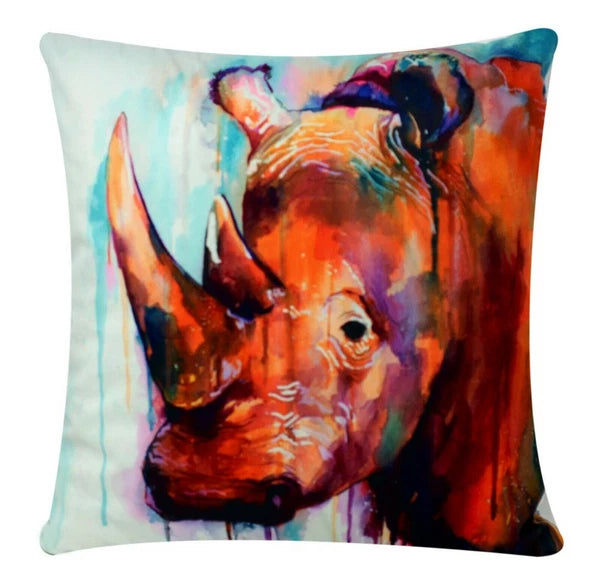 Cushion Cover Animal Print for Home Sofa Chair Bed Couch, Decorative Pillowcases