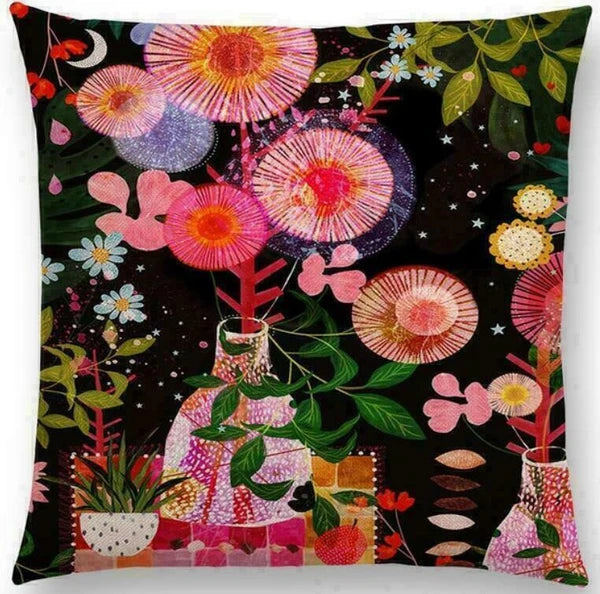 Cover Sofa Floral Case Cushion Pattern / Decor 18" pillow