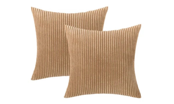 Striped Velvet Cushion Covers – Soft Decorative Pillowcases for Sofa & Bed