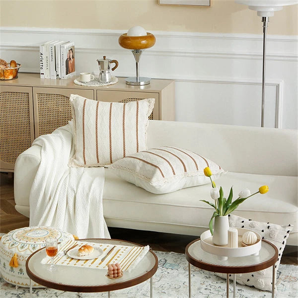 24 x 24 in Vintage Farmhouse Throw Pillow Cover Sofa Bed Cushion Covers Decor