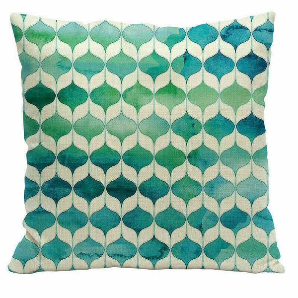 Decor Cushion Office Cover Case Sofa Geometry 18" Home Color