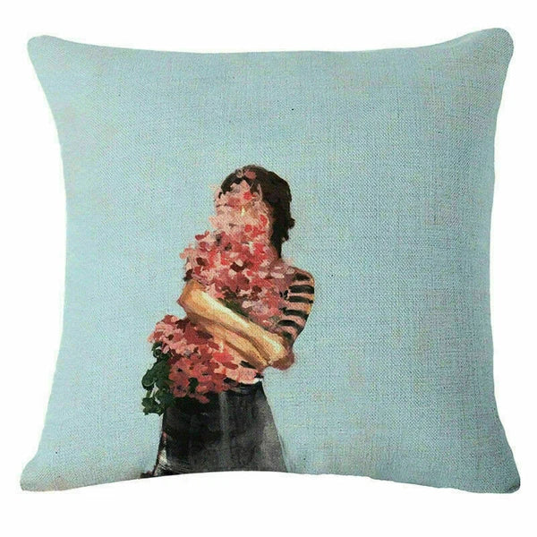 Decor Case Throw Home Flower Cushion Cover Pillow  Sofa Character