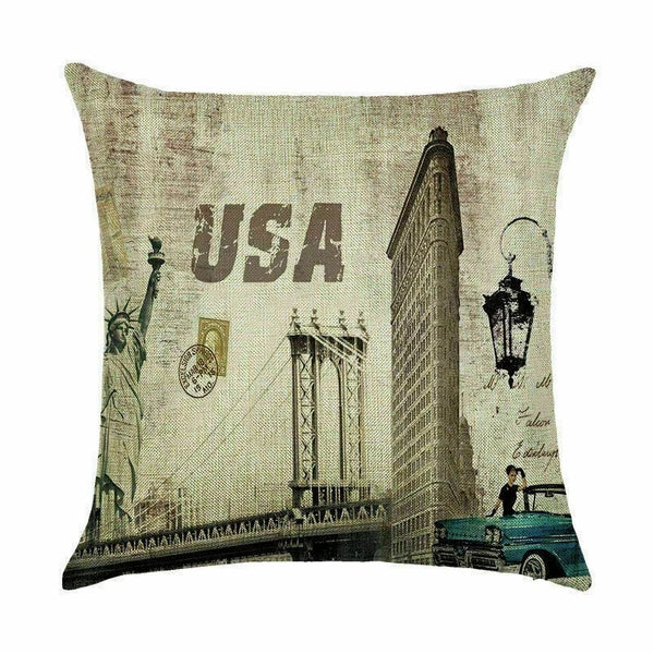 waist case building pillow Home cushion car Print cover cover DecorFamous sofa