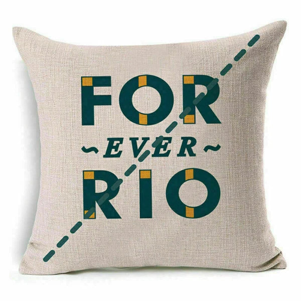 Cover Home Future Decor Waist Pillow Letter Case Cushion Sofa