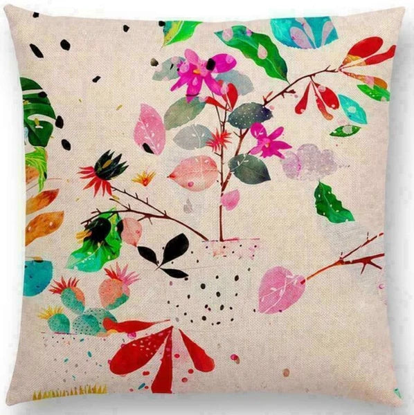 Cover Sofa Floral Case Cushion Pattern / Decor 18" pillow