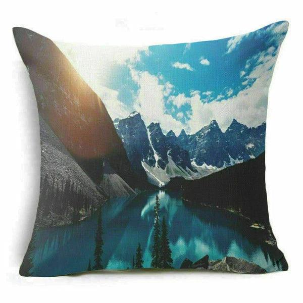 18'' Forest Plant pillow case sofa waist Home cover cushion Decor