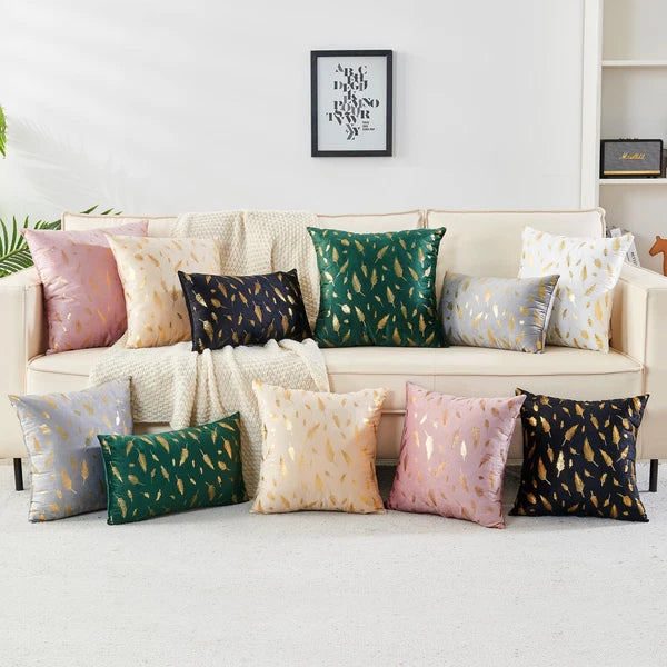 Pack of 2 Decorative Throw Pillow Covers 20x20 Inch for Couch Bed Sofa, Velve...