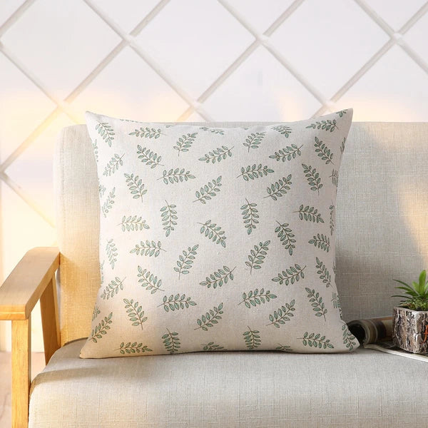 LINEN DOUBLE SIDE SQUARES CUSHION COVER PILLOW CASE HOME SOFA DECOR 18'' X 18''