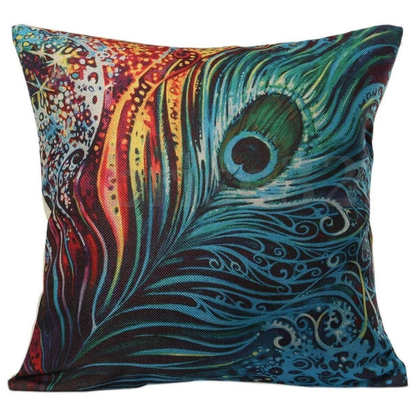 Leaves Feather   Cushion Cover Throw Pillow Case Home Sofa Car Decor