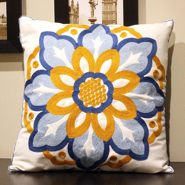 Boho Cushion Cover Bohemian Throw Pillow Case Ethnic Sofa Bed Embroidery NEW