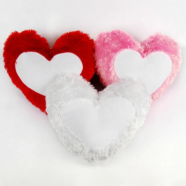 20Pcs Sublimation Fluffy Plush Blank Pillowcase Home Sofa Waist Cushion Cover