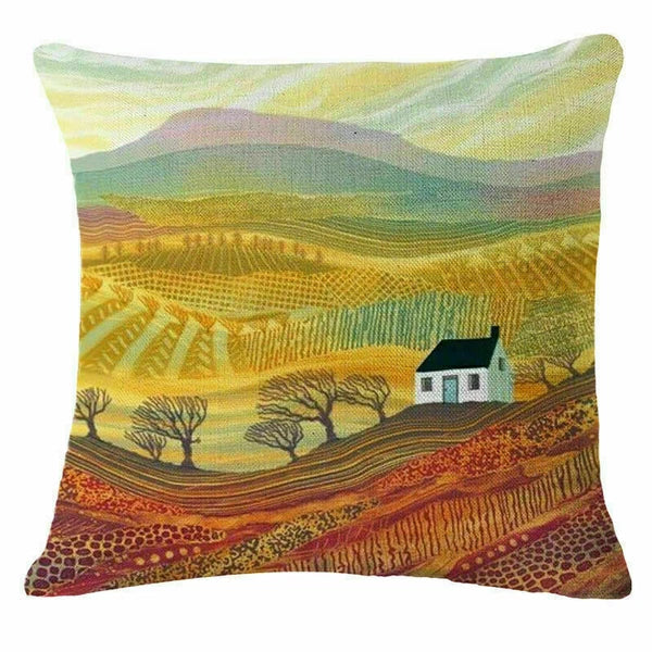 Decor Cushion Home Village Cover Sofa 18" Fashion Case Throw