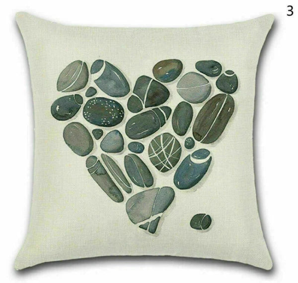 Decor Home Waist Stone Cover Feather Cushion Throw Pillow 18" Sofa Retro