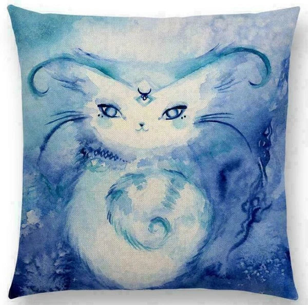 Throw Cushion Decor pillow Linen Case Sofa Fox Cotton Pattern
