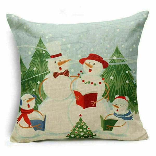 Decor Cushion 18" Pillow Cover Sofa Christmas Throw Style Home