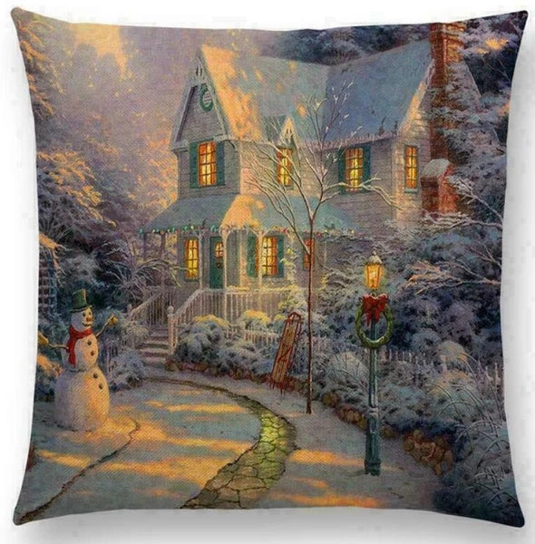 Scenery Country Sofa Decor Pillow Case Throw Cushion Cover Gift