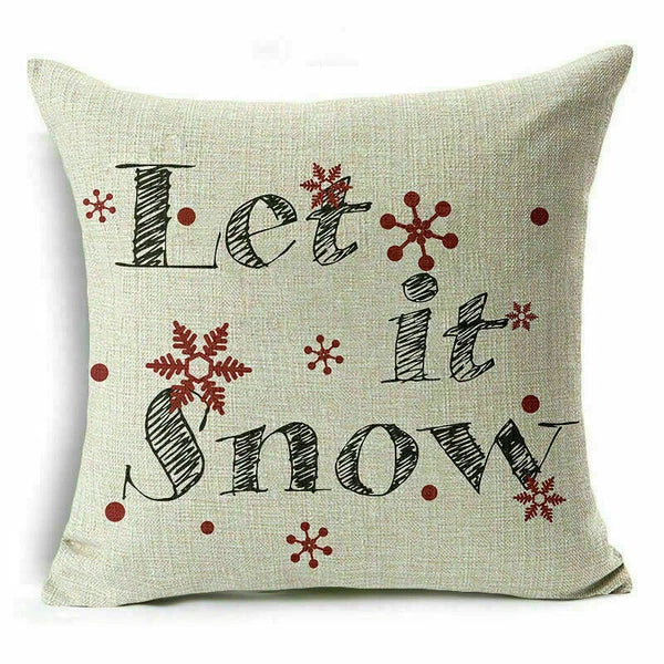 Decor Cushion 18" Pillow Cover Sofa Christmas Throw Style Home