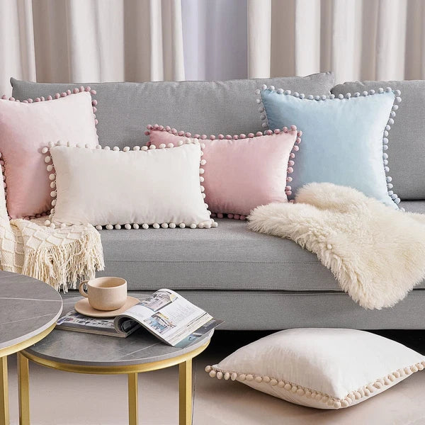 Top Finel Blush Pink Decorative Throw Pillow Covers for Couch Bed 20x20 Soft ...