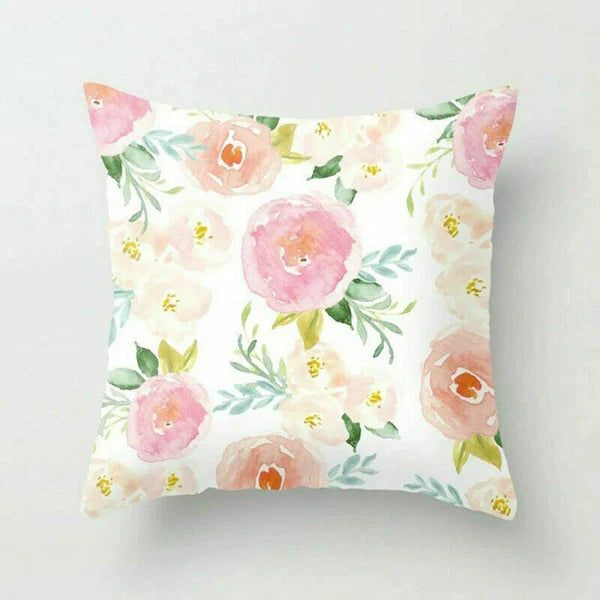 Rustic Flower 18inch Pillow Case Sofa Bed Cushion Cover Home Decor
