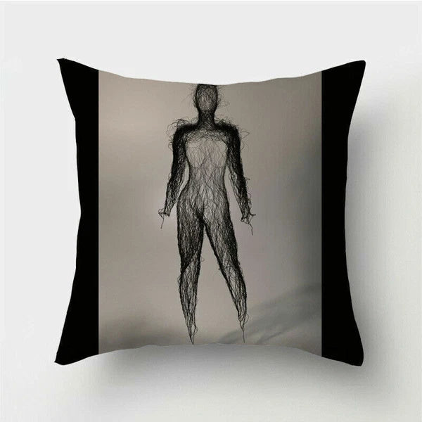 18'' Polyester Abstraction Sofa Pillow Case Cover Throw Waist Cushion Cover