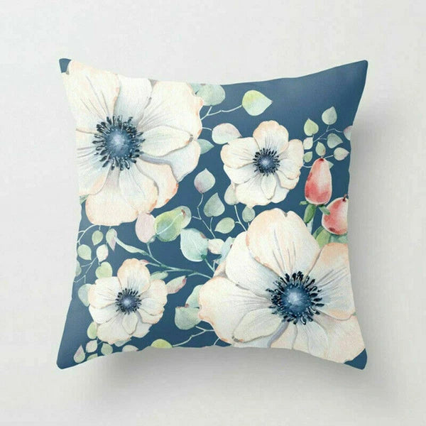 Rustic Flower 18inch Pillow Case Sofa Bed Cushion Cover Home Decor
