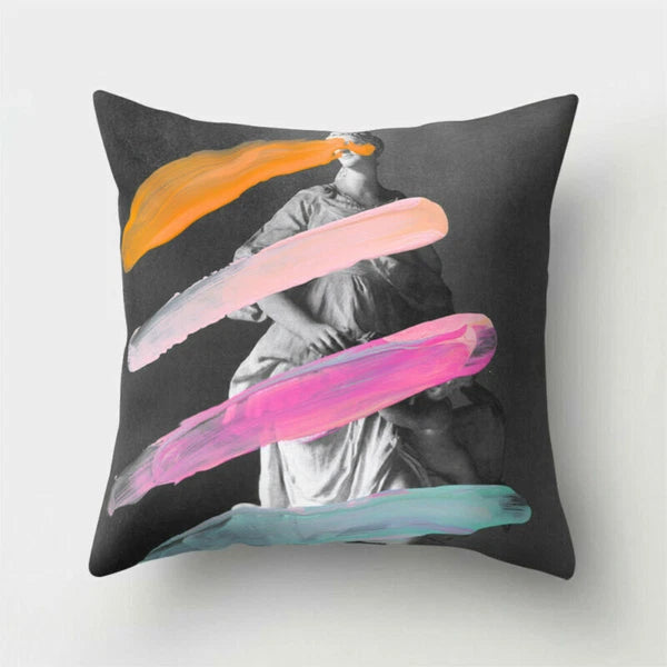 18 inch Polyester Pillow case cover sofa throw waist Home cover cushion Decor