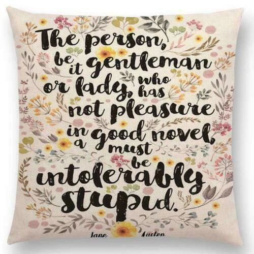 Pillow Series Sofa Letters Cushion Case Books Read Decorative Cover Study Time