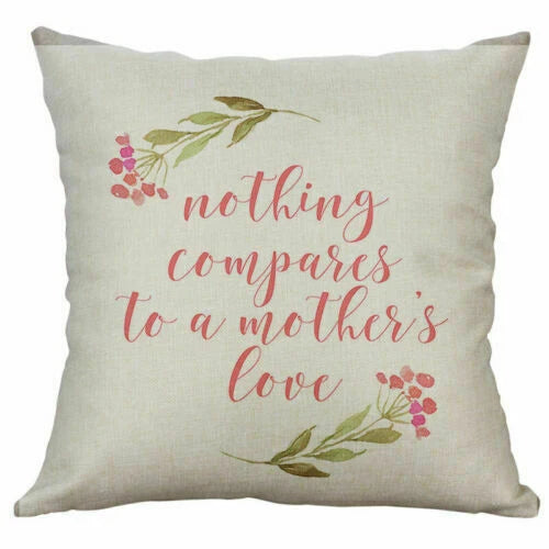 Love Letter Cover Pillow Case Print Home Cushion Cotton 18" Decor Sofa