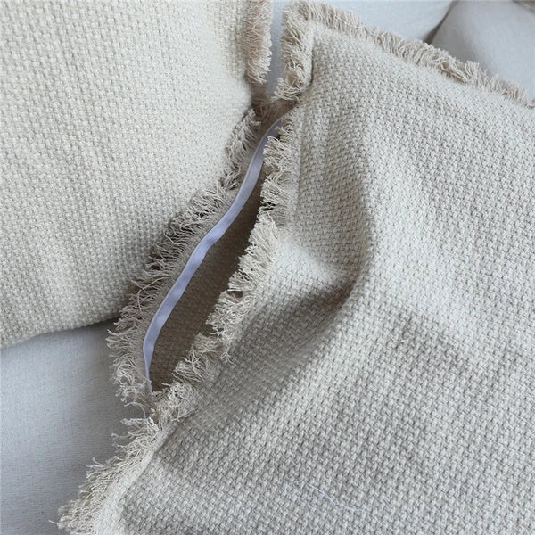 24x24in Linen Fabric Throw Pillow Cover Sofa Bed Cushion Covers Case Decorative