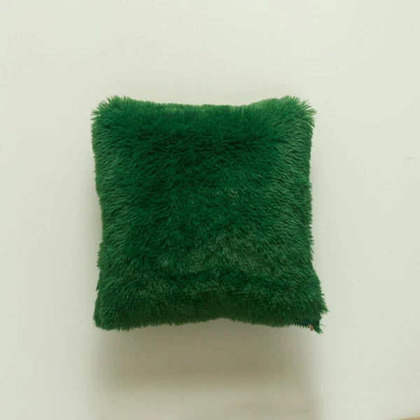 17" Fluffy Faux Fur Shaggy Pillow Case Plush Cushion Cover Sofa Bed Home Decor