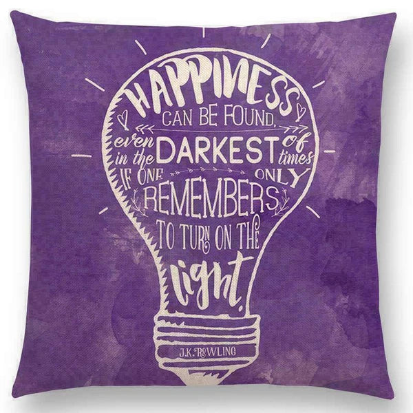 Pillow Series Sofa Letters Cushion Case Books Read Decorative Cover Study Time