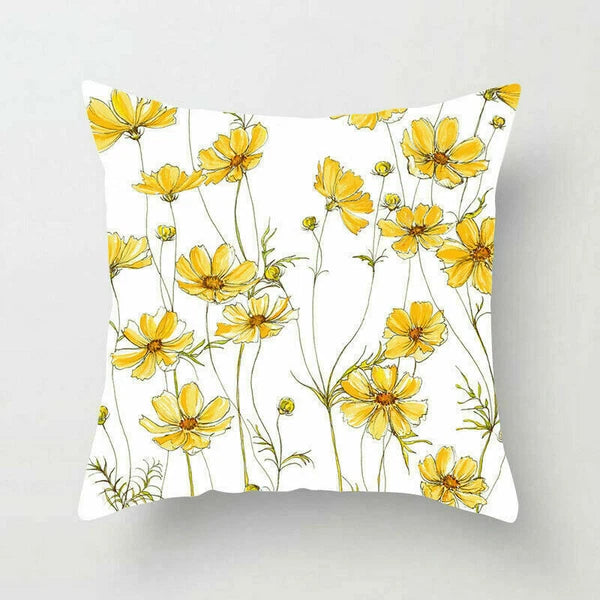 Rustic Flower 18inch Pillow Case Sofa Bed Cushion Cover Home Decor