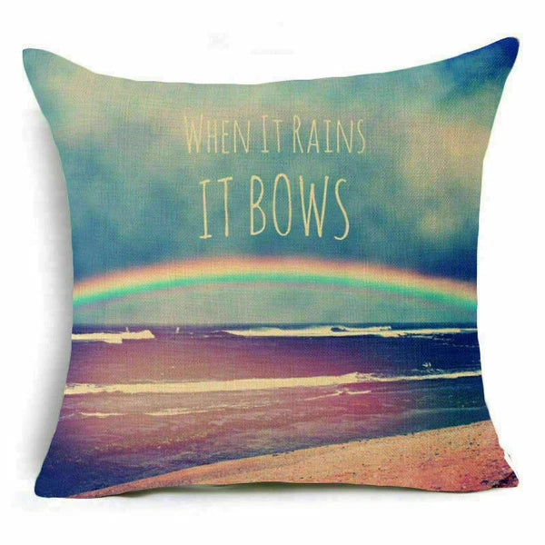 18'' Forest Plant pillow case sofa waist Home cover cushion Decor