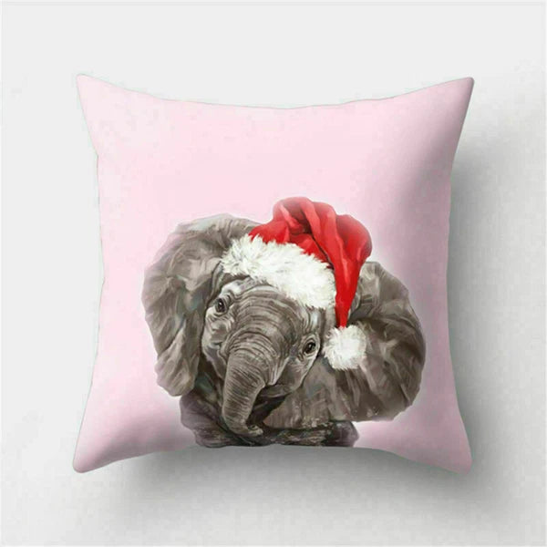 Decor Cushion Pink Throw Cover Case Cute Sofa Cover Animal Home Pillow
