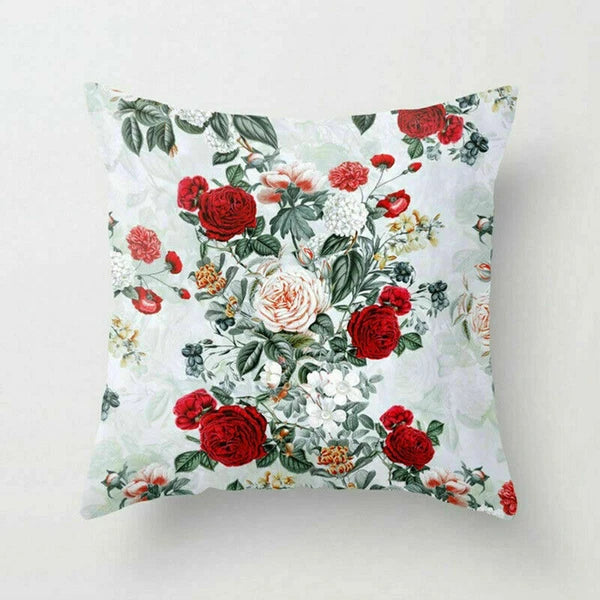 Rustic Flower 18inch Pillow Case Sofa Bed Cushion Cover Home Decor