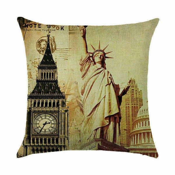 waist case building pillow Home cushion car Print cover cover DecorFamous sofa