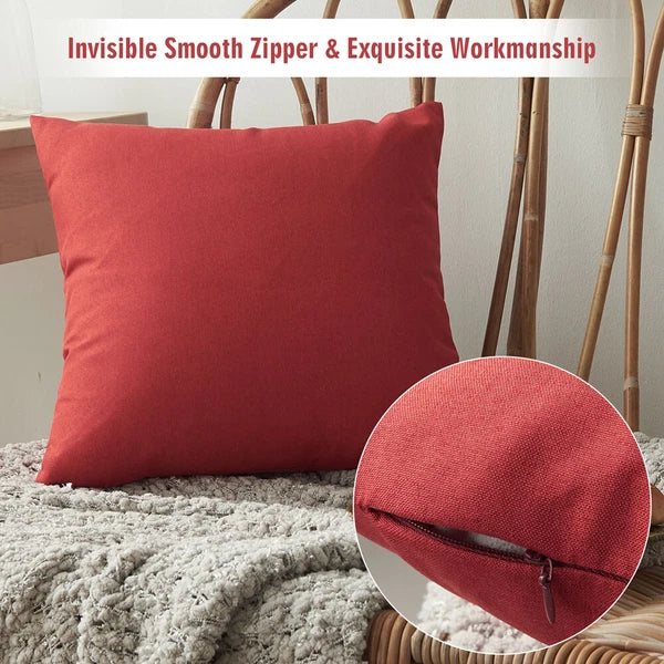 Home Use Sofa Living Room Bedside Back Cushion Cotton Linen Included Solid Color
