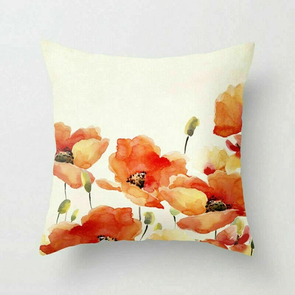 Rustic Flower 18inch Pillow Case Sofa Bed Cushion Cover Home Decor